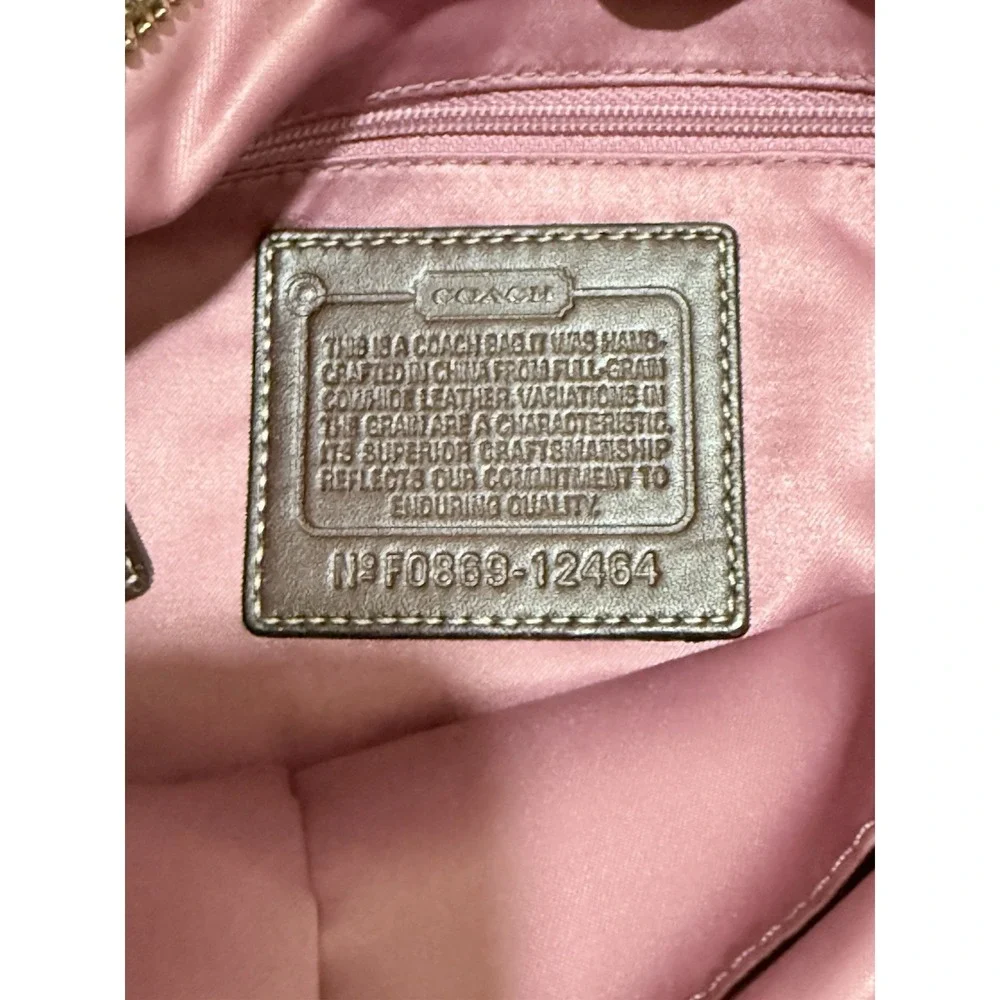 COACH Vintage Hampton‎ Horsebit Burnished Leather Ergo Bag